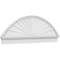 Ekena Millwork Segment Arch Sunburst Architectural Grade PVC Combination Pediment, 68"W x 23-7/8"H x 2-3/4"P PEDPC068X240SEG01 - alternate 1